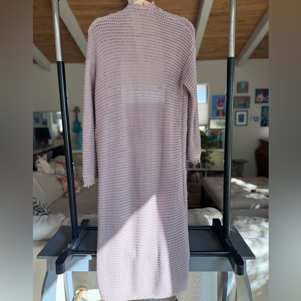 Free People Rose Knit Cardigan/Duster with pockets - Picture 2 of 4